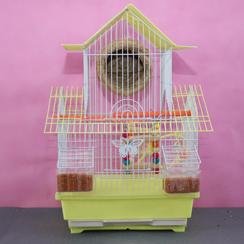 通用虎皮鹦鹉鸽子笼子小别墅鸟笼子文鸟珍珠笼繁殖笼鹦鹉笼子高清大图