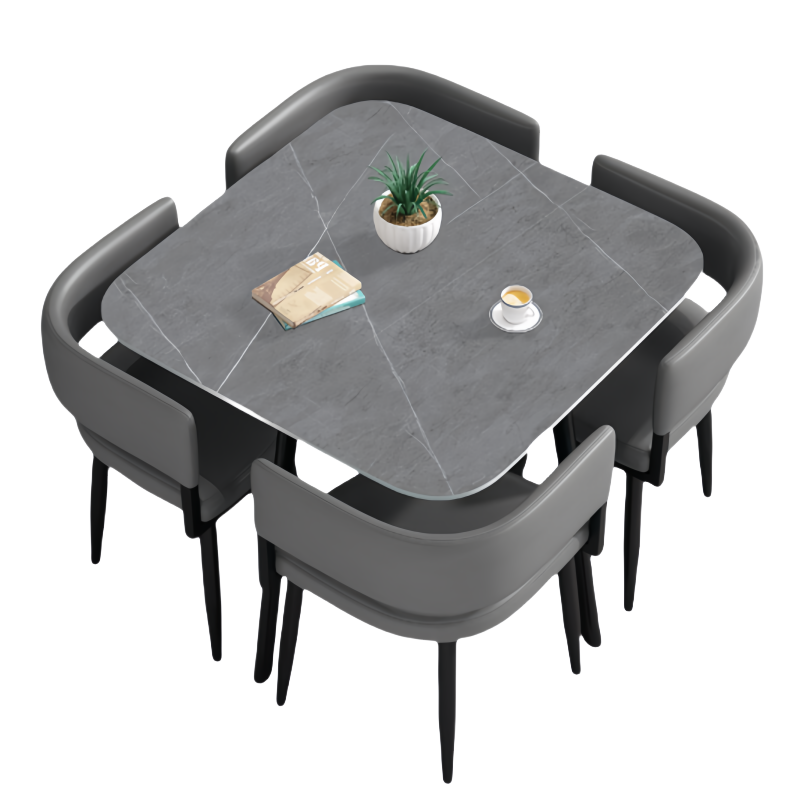 蕃蒂接待桌带四椅套高清大图