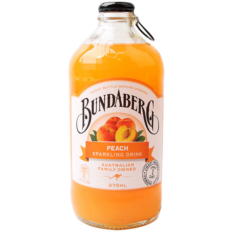 澳州原装进口 宾得宝(Bundaberg) 含气番蜜桃汁饮料 375ml