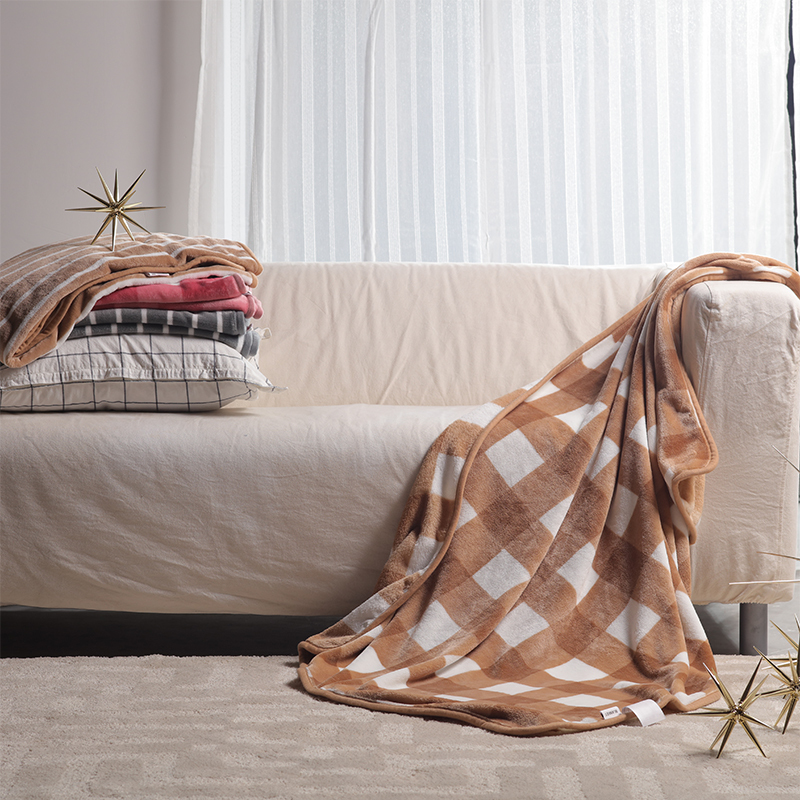 悦达家纺(YUEDA HOME TEXTILE) 柯莎法兰绒舒柔毯GT002 尺寸：100*140cm
