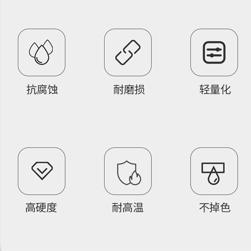 红鲸鱼 钛合金快拆钥匙圈(22+28mm)1组高清大图