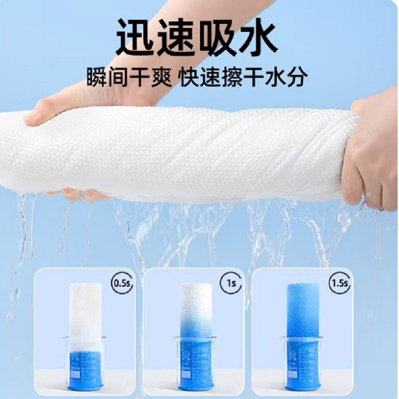 加厚加大压缩毛巾一次性纯棉洁面巾高清大图
