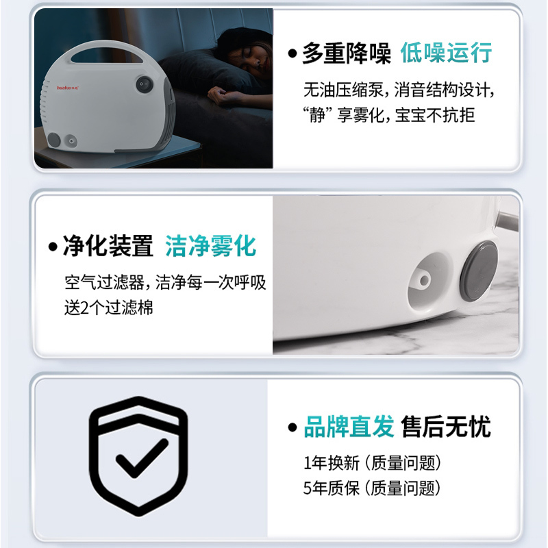 雾化机家用儿童化痰止咳医疗专用婴儿宝宝成人小儿医用雾化器宠物猫咪雾化器-602D