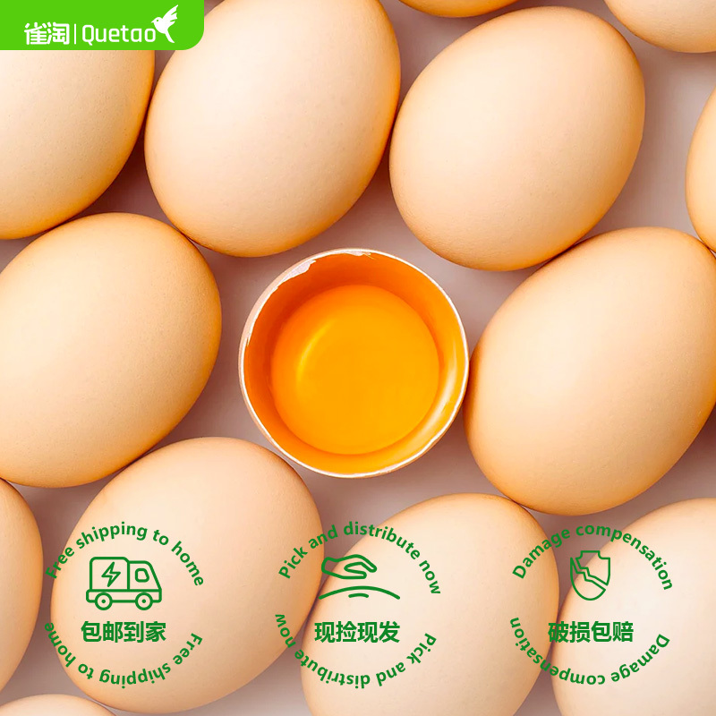 雀淘AA级新鲜土鸡蛋40枚装无沙门氏菌农家放养草鸡蛋营养早餐顺丰发货高清大图