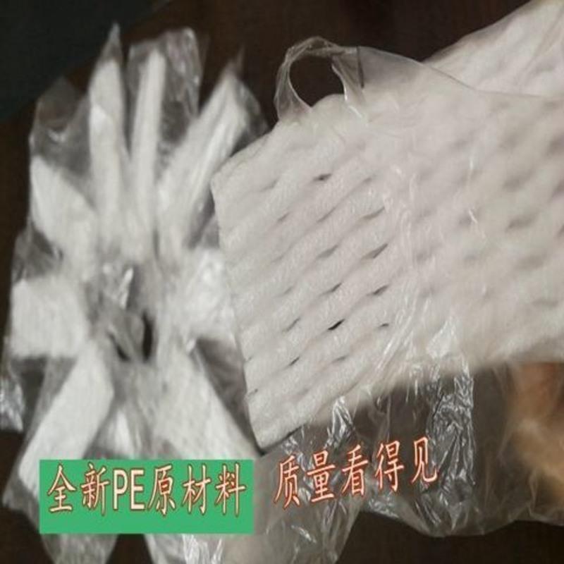 番石榴网套袋芭乐网套袋水果保护泡沫套袋防虫防果蝇套袋批发 白色厚款(家庭装) 50套