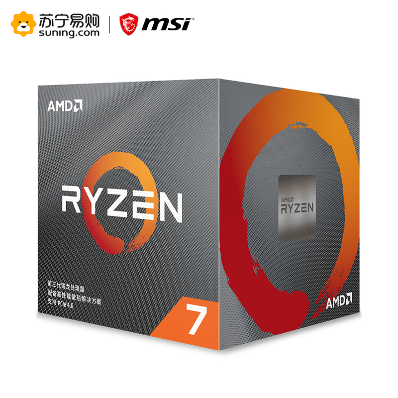 微星MSI B450M PRO-VDH MAX+R7 3700X板u套装
