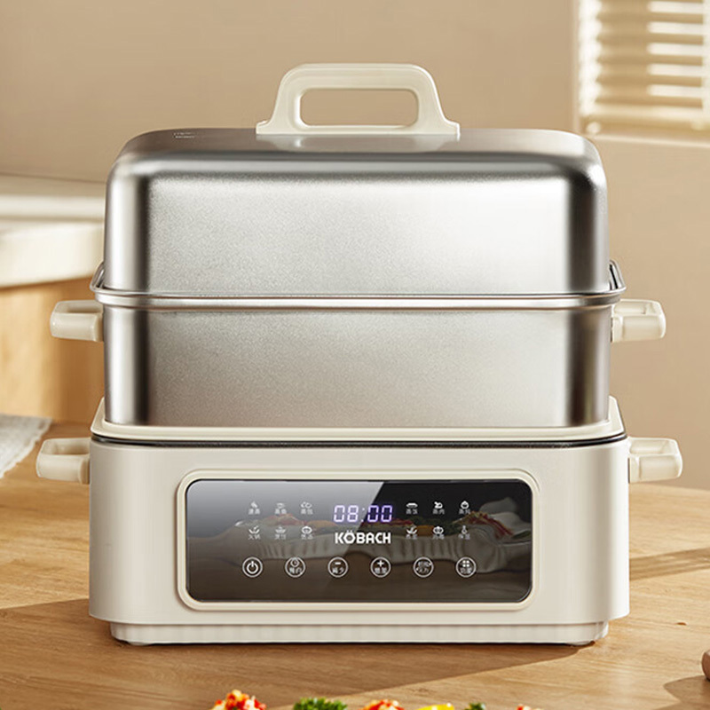 康巴赫电蒸锅12L上蒸下煮一锅多用KBH-DDZ1102高清大图
