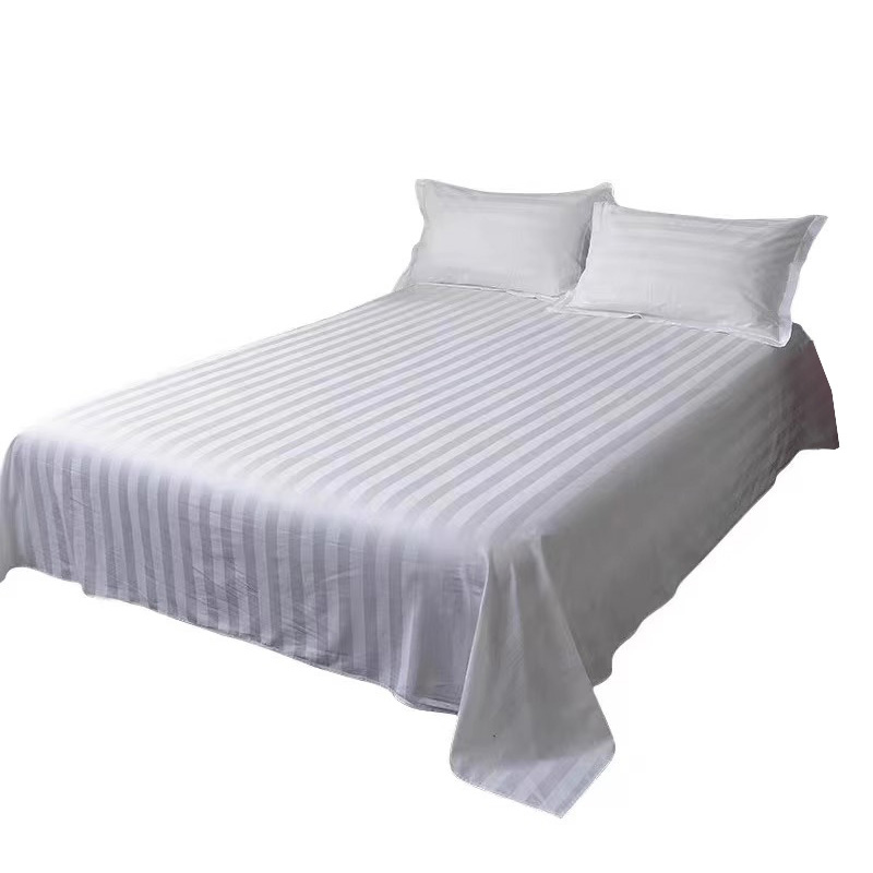 月光妍 40s纯棉缎条床单 135*210cm 条高清大图