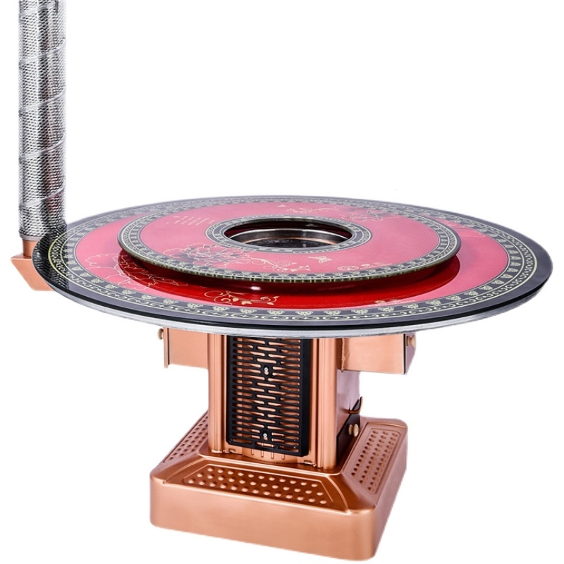 加厚炉子家用煤炭取暖炉烧柴煤闪电客两用回风炉烤火炉农村柴火炉灶