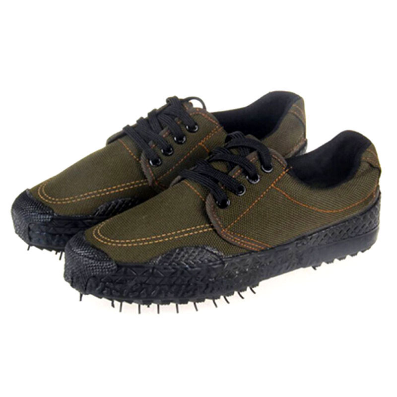 冰禹 SNll-111 劳保鞋子 劳动劳防鞋工地鞋 作训军训迷彩鞋解放鞋 工地帆布胶鞋耐磨 小花 43高清大图