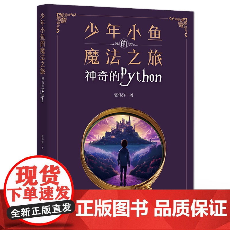 店 少年小鱼的魔法之旅 神奇的Python 一个神奇的魔法世界 小鱼将带你穿梭于代码的迷宫 张伟洋 著 电子工业出版社高清大图