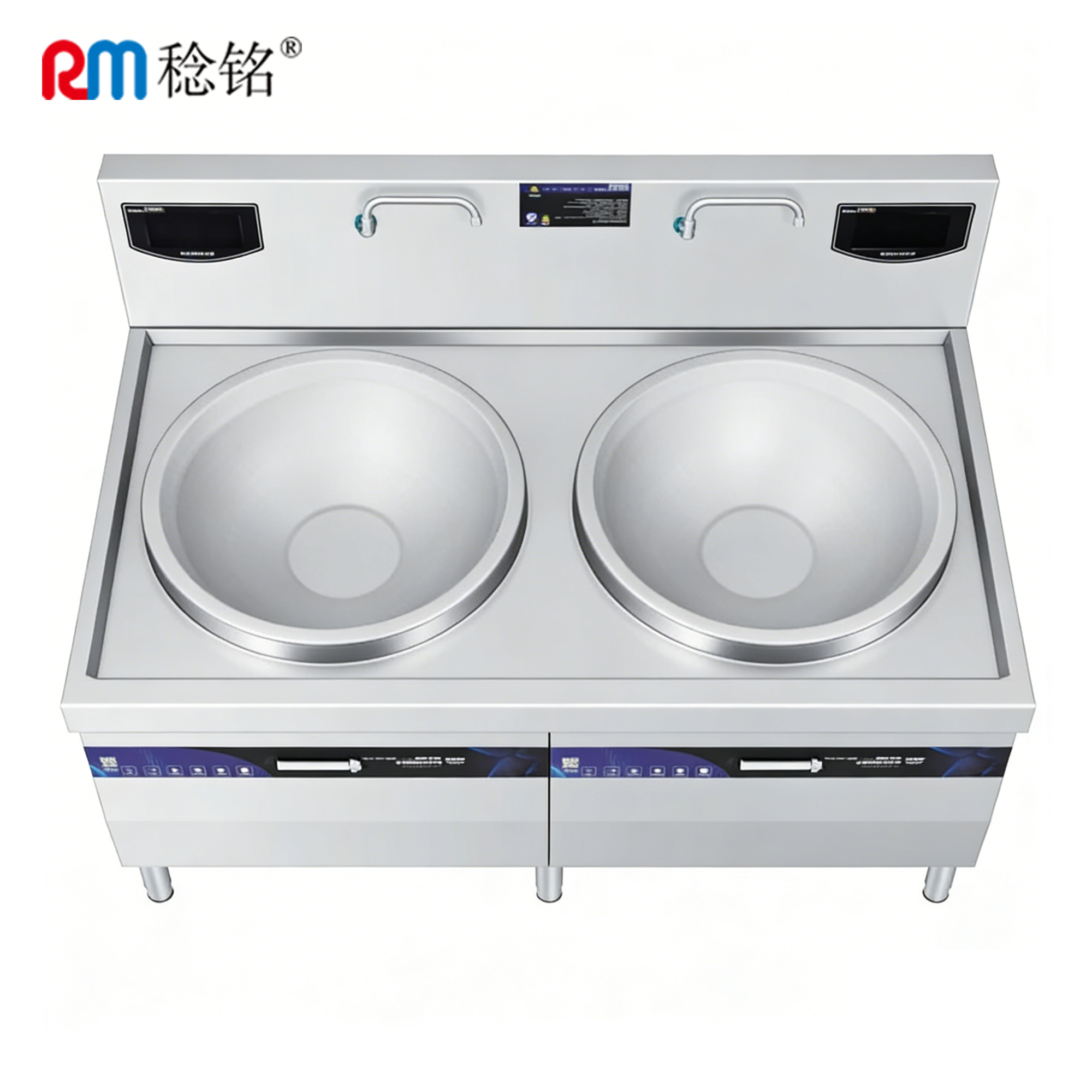 稔铭 双头600大锅灶 1500*900*800+400mm 台高清大图