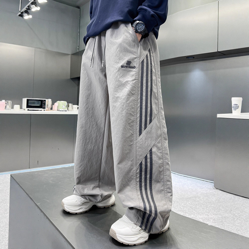 童装男童裤子春秋款2026新款大童春季阔腿裤帅气儿童春装运动裤潮