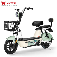 派乐/PALLA 贝塔MINI 新国标48V16Ah铅酸电池电动车代步助力电动自行车 素颜绿