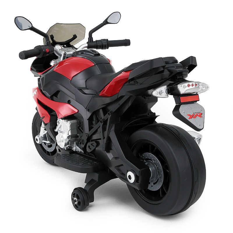 星辉rastar宝马电动摩托车12v儿童电动童车可坐人玩具车87700红色