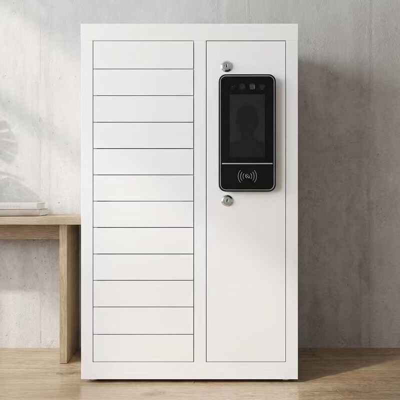 中虎智能12位手机存放柜 手机寄存柜1.0mm厚抽指纹密码款高清大图