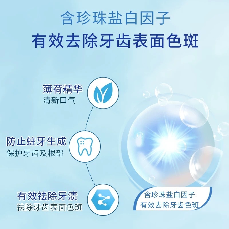 高露洁牙膏 140g 美白*1支高清大图