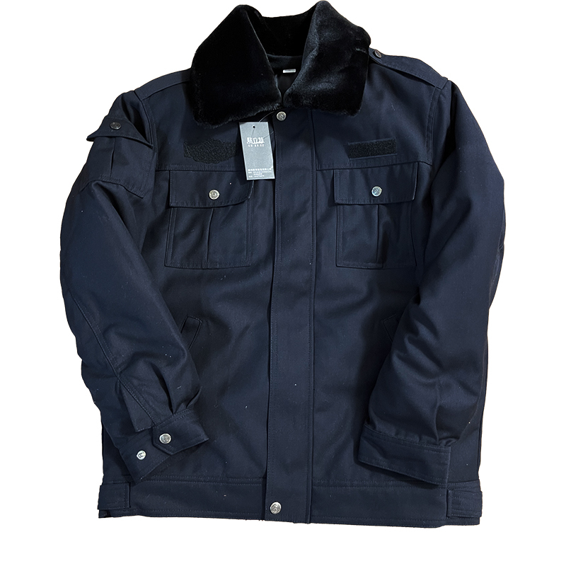 保安冬季棉衣男夹克执勤服大码加厚羊绒防寒棉袄工作制服棉服保安