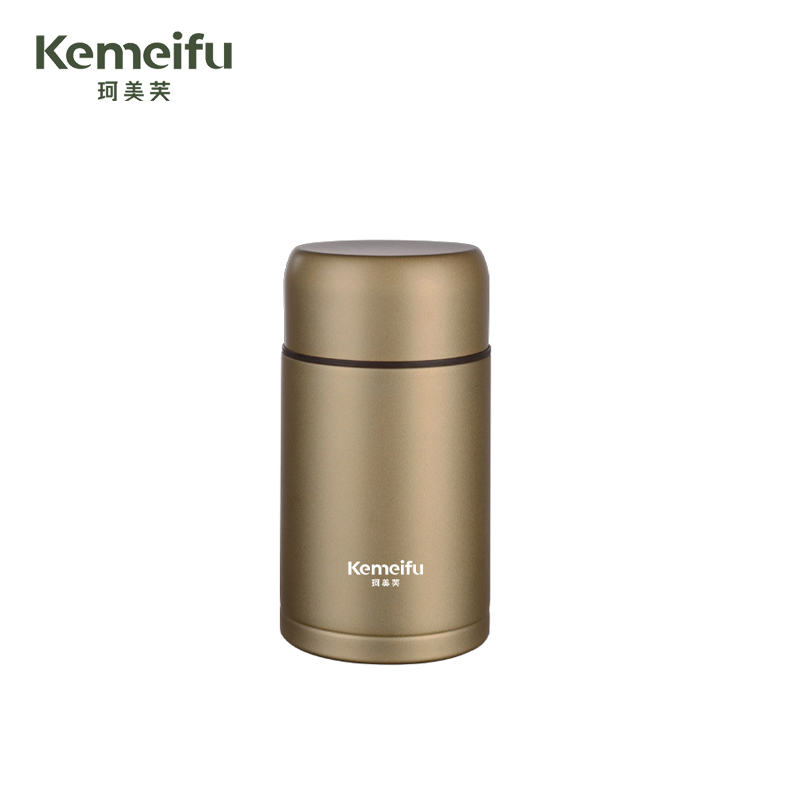 珂美芙 316不锈钢便携手柄焖烧杯 香槟金800ml 个