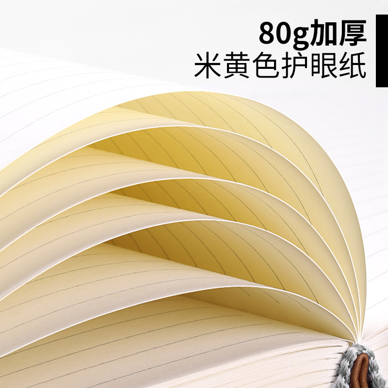 海之欧a5笔记本厚本子超厚400页商务工作会议记录本子办公文具用品大学生日记本简约文艺精致记事本加厚皮面本可定制