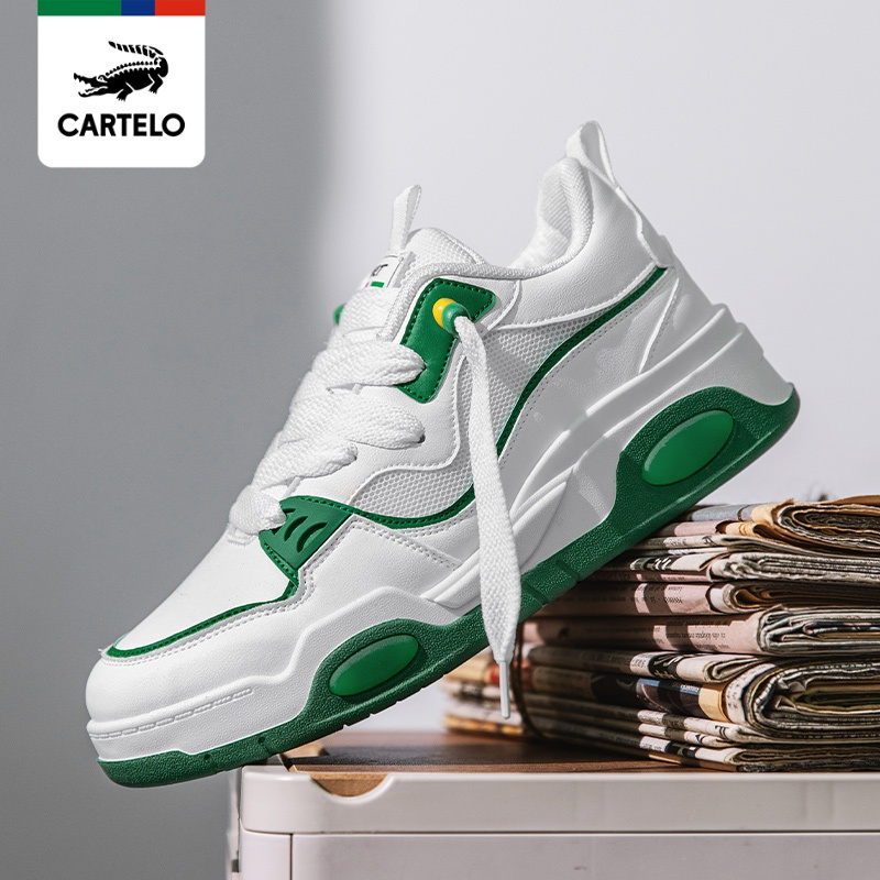 同款卡帝乐鳄鱼cartelo新款男鞋板鞋潮流老爹鞋男士时尚运动休闲鞋