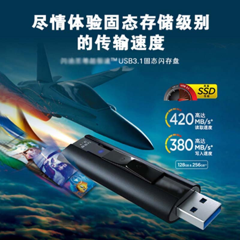 [精选]CZ880 256GB U盘 USB3.1闪存盘 1个价格