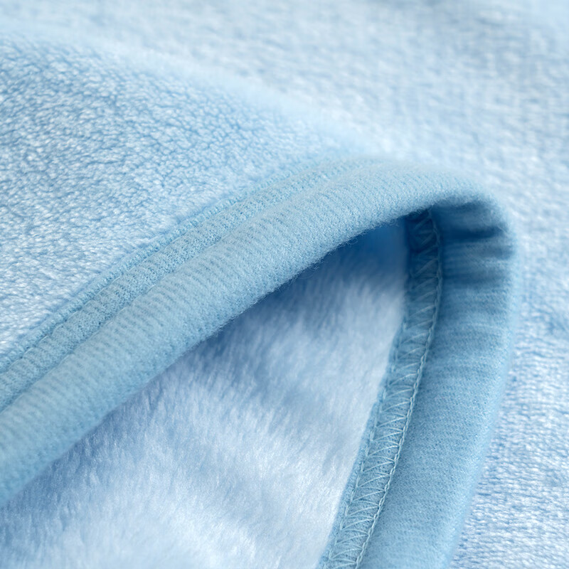 水星家纺DH蓝波湾法兰绒毯150cm×200cm/条127451高清大图