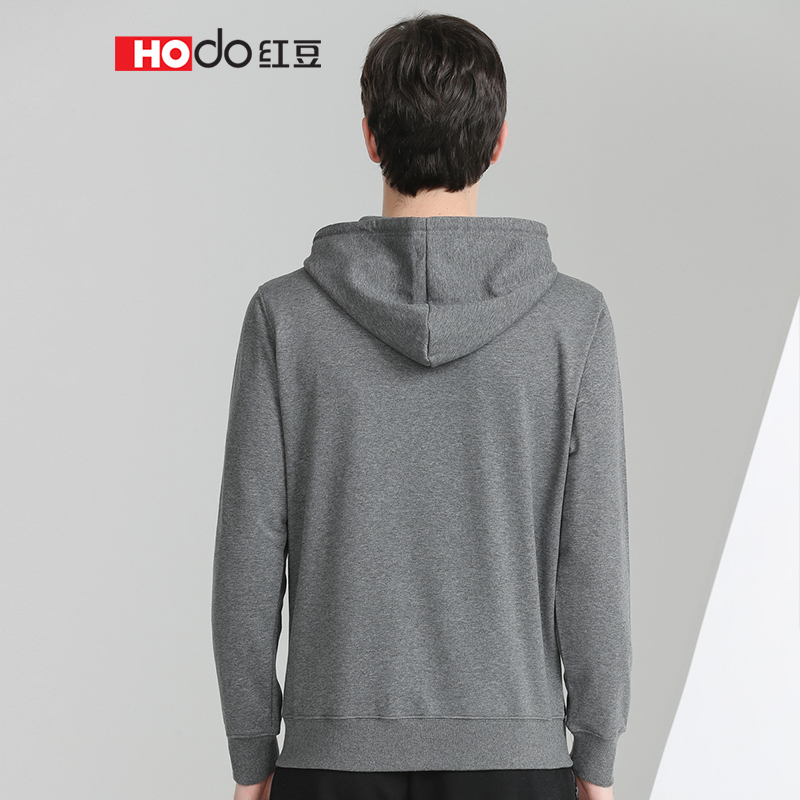 HODO红豆男装 男士卫衣 秋季时尚休闲舒适简约套头连帽运动卫衣男