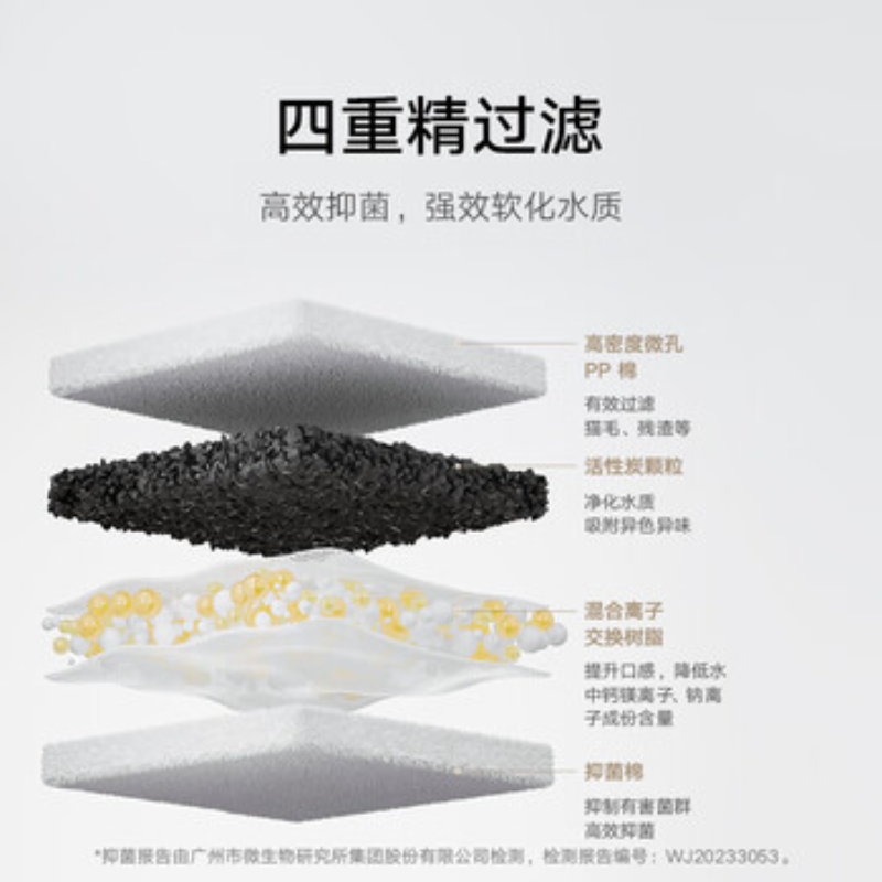 苏宁 米家 无线智能饮水机2 MJCWYSJ03 猫咪自动循环喂水机高清大图