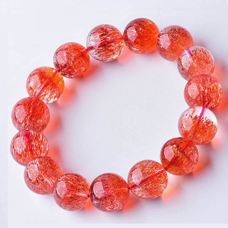 七钛金海蓝宝草莓晶手镯碧玺手链男女水晶手串移步直播间选购>800_800