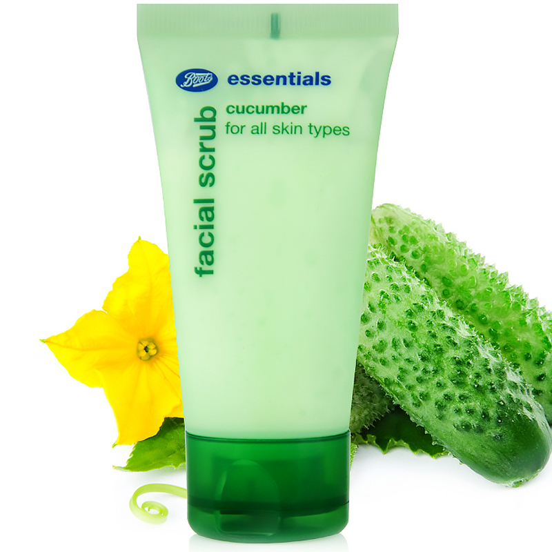 英国进口博姿(boots)小黄瓜去黑头磨砂膏洁面