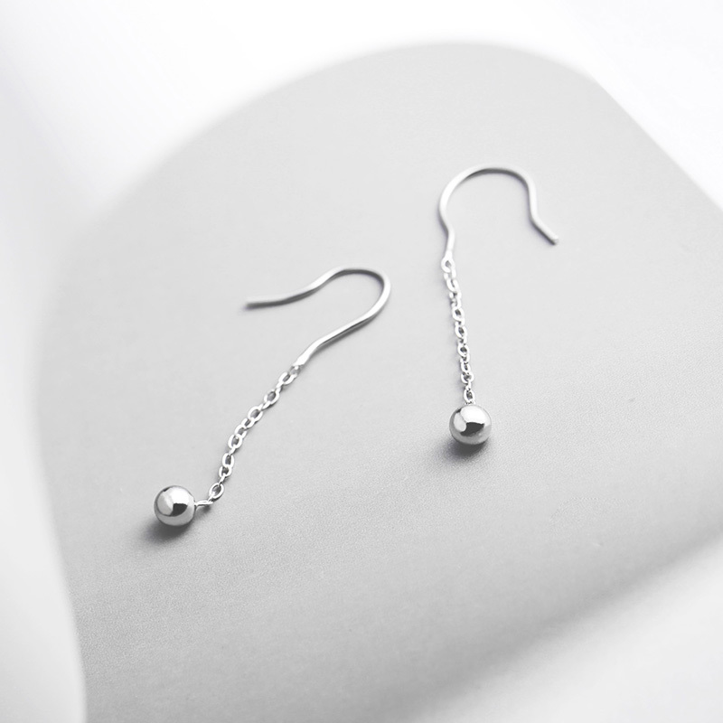 清影真银耳环女纯银小坠999足银耳坠韩国气质网红耳饰小清新森系视频