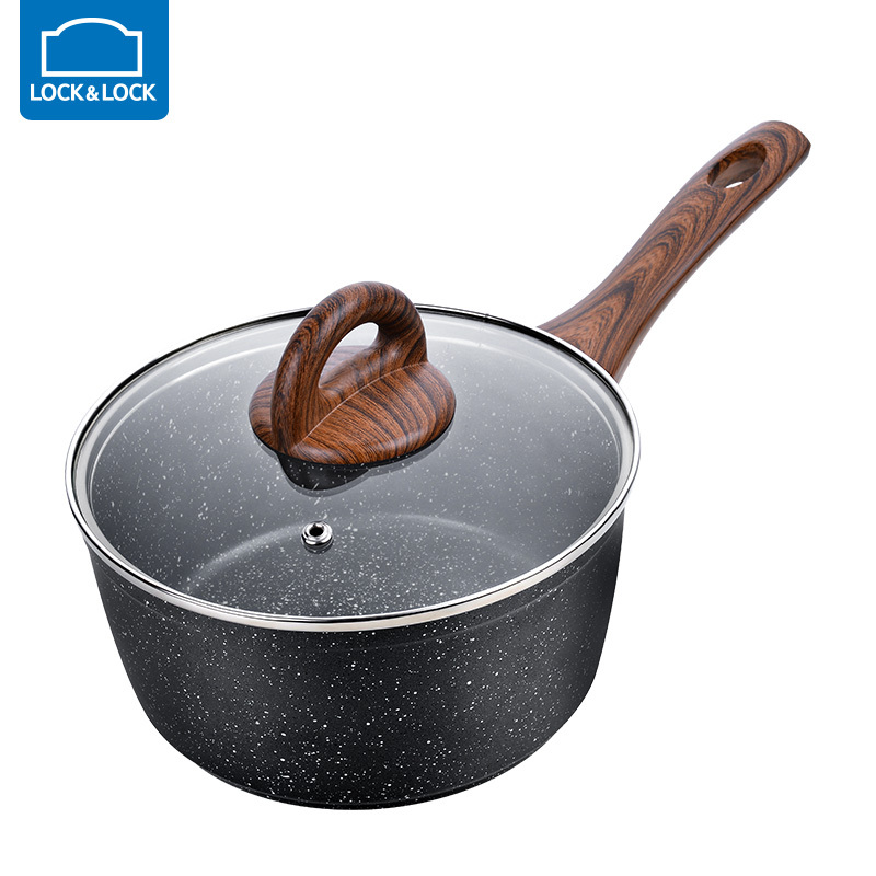 乐扣乐扣locklock奶锅家用泡面锅婴儿宝宝辅食锅牛奶锅小奶锅不粘锅