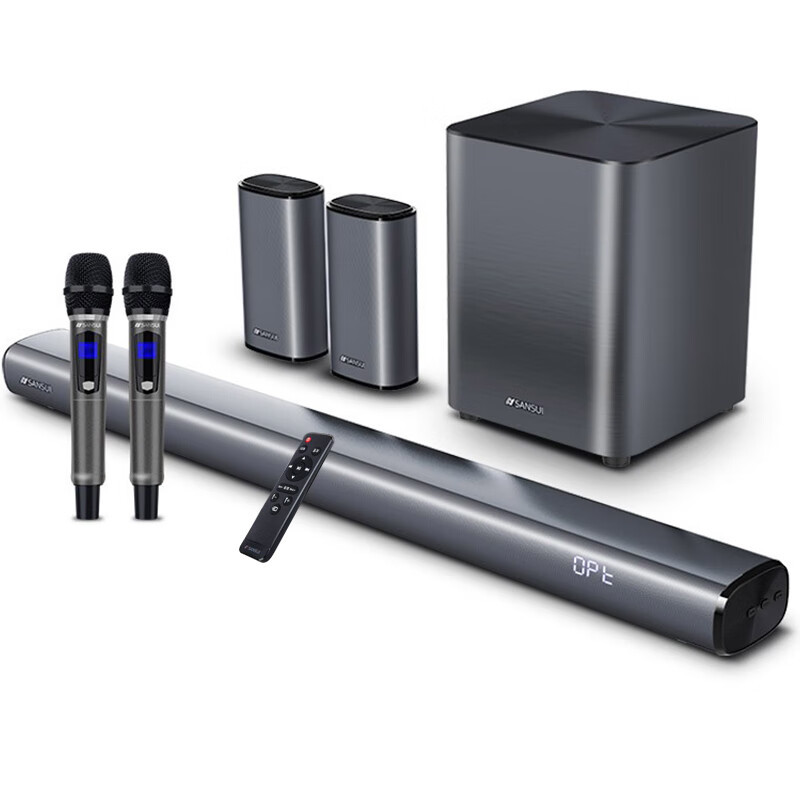 山水(SANSUI) 5.1声道家用K歌客厅电视落地式大音响组合套装 蓝牙立体音效 山水95Q(单8吋重低音)高清大图