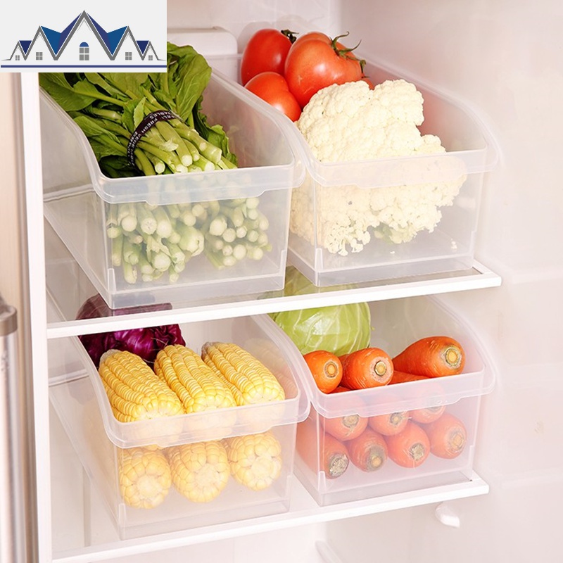 冰箱保鲜收纳盒神器食物冷冻长方形鸡蛋蔬菜抽屉式塑料储物整理盒_12_490高清大图