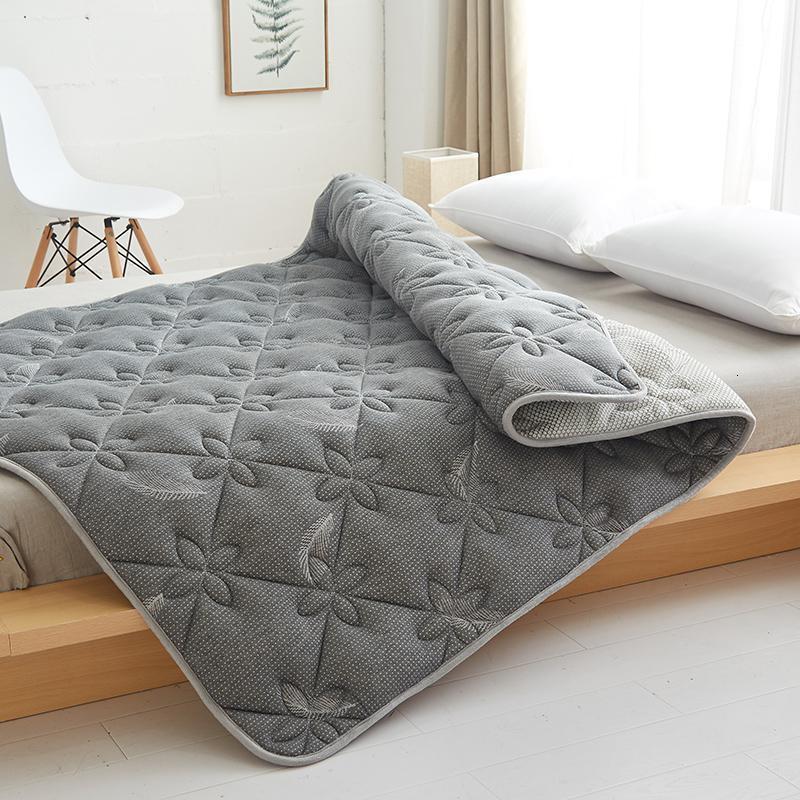 美帮汇床垫软垫乳胶家用垫被褥子垫宿舍单人双人1.5床褥1.2学生保护垫薄 乳胶床垫-灰色 90*200cm