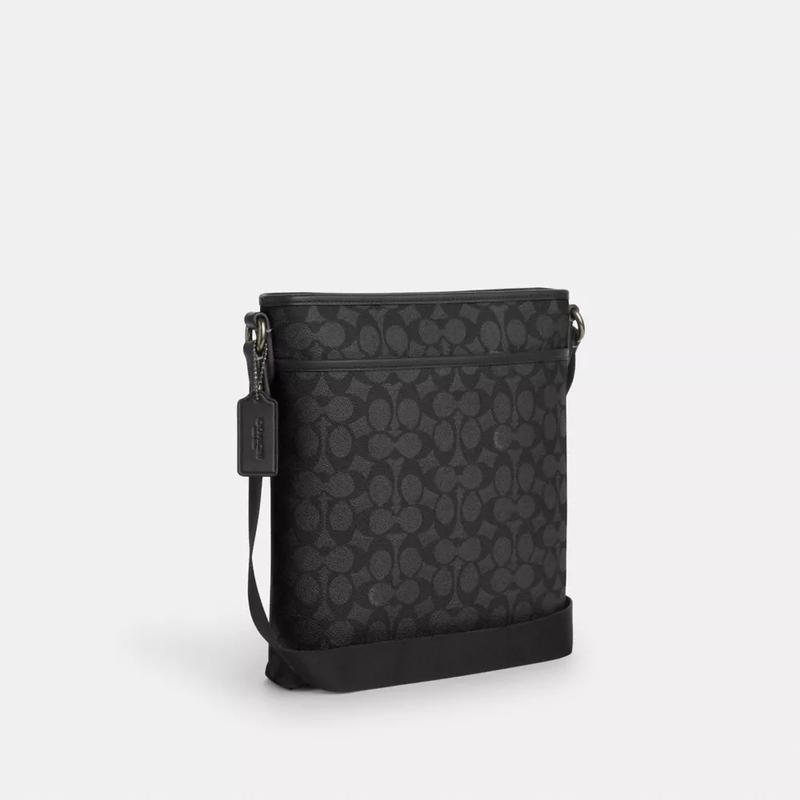 COACHslim商务斜挎包多功能调节男士信使包