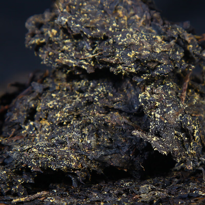 白沙溪 茶叶安化黑茶金花茯茶砖茶蓝印天茯茶礼盒装800g送礼袋高清大图