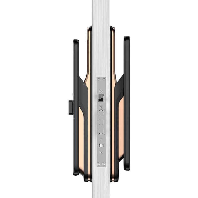 [超级新品苏宁首发]飞利浦(Philips)智能门锁 DDL703K全自动家庭用防盗锁推拉全自动 电子锁 红古铜高清大图