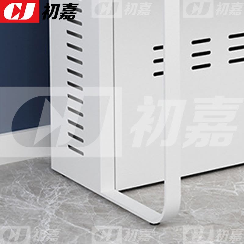 初嘉(CJ)钢架电脑桌培训桌机房电脑桌学习桌课桌 双人位E款图片