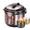 电压力锅qc50a5家用智能5l6l升双胆电高压饭煲2特价3-4-8人|电压力锅[玫瑰金]5升双胆