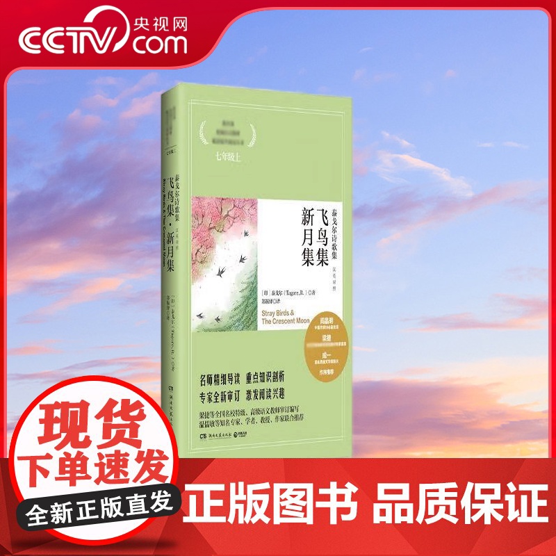 【央视网】泰戈尔诗歌集 飞鸟集 新月集 2019 9787540447243 湖南文艺出版社 TJ