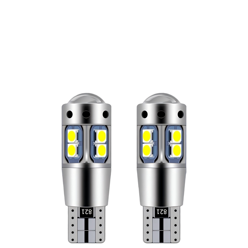 ZGOSL 汽车通用led示宽灯透镜t10小灯泡改装超亮聚光灯车外日行灯 个