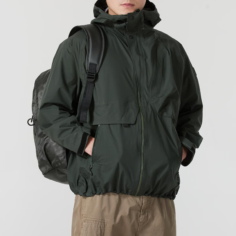 安德玛（UNDERARMOUR）外套男新款运动服健身训练跑步锻炼休闲服梭织连帽夹克1387992-310 ZP高清大图