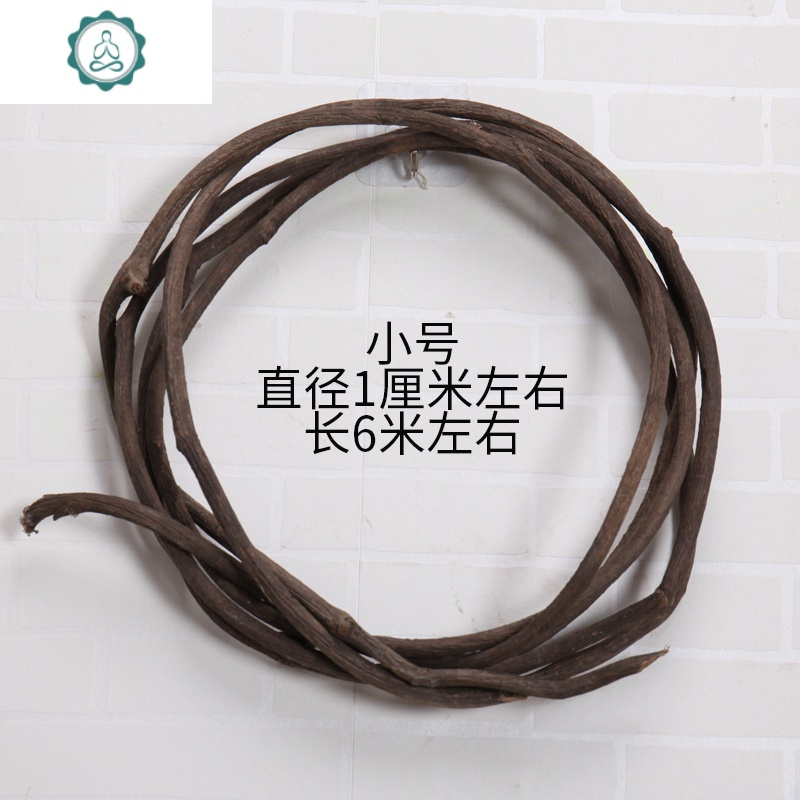 仿真金榕树叶榕树绿色植物叶子假红包树室内装饰情叶榕高品质绿植 封后 小号直径1厘米枯树藤长6米左右仿真植物