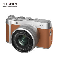富士(FUJIFILM) X-A7(15-45mm)星光棕 单镜头套装 数码微单相机