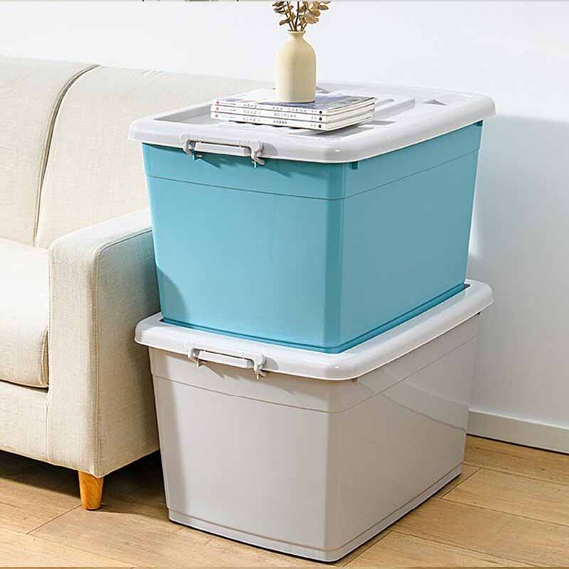 空間専門家(SPACEXPERT) 衣物整理箱中号收纳箱 蓝色/灰色单只