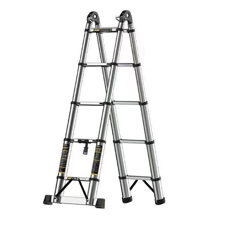 瑾如云海 梯子 伸缩梯 不锈钢伸缩梯2.1+2.1m 把