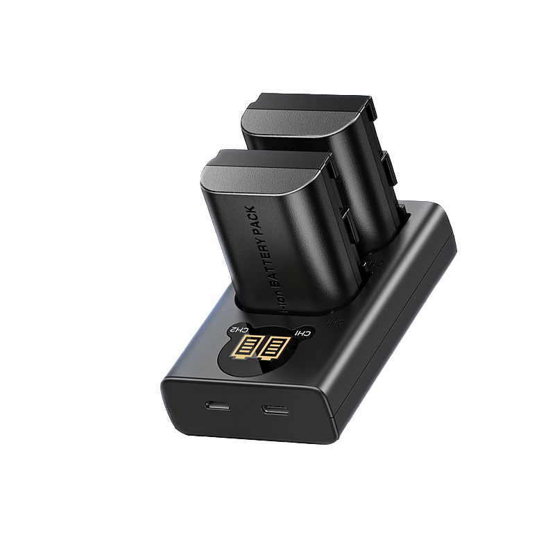 绿联(UGREEN)LP-E6佳能相机电池充电器 适用EOS R62 R6 R5 90D 微单 两电一充