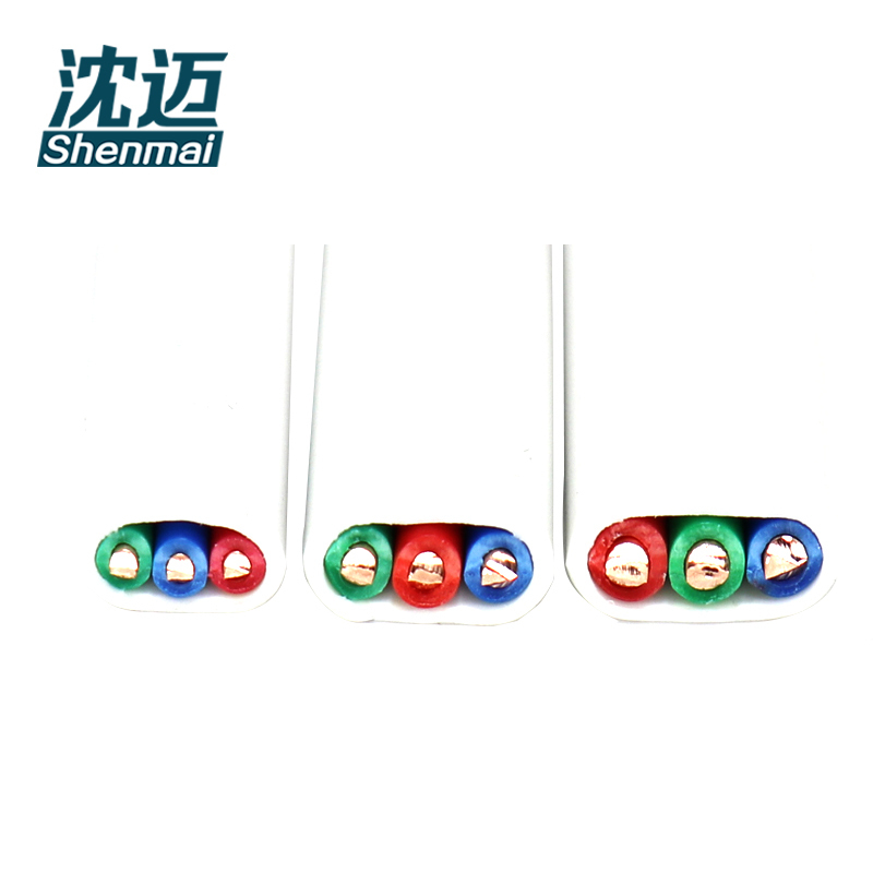 沈迈 铜芯硬电线 ZR-BVVB-3*2.5mm²(95米) /捆